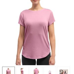 Women's Relaxed Scoop Neck Tee in Light Pink